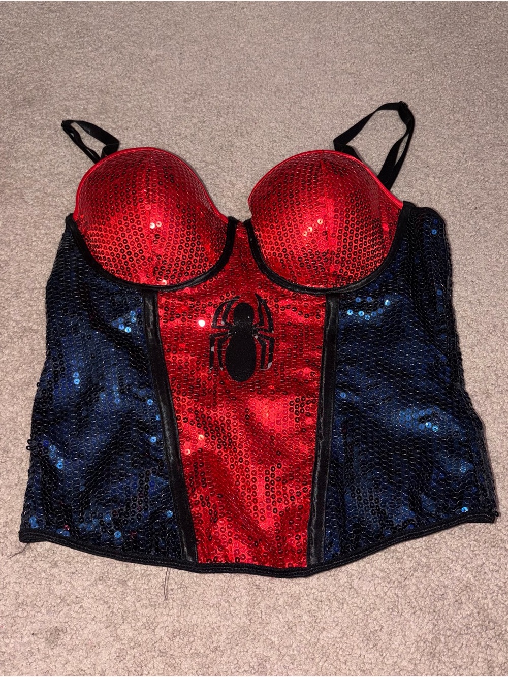 Marvel Spider-Girl Sequin, Spaghetti Strap Cosplay / Costume Corset